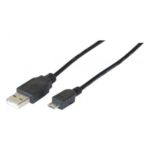 Câble Micro USB B - USB A - 0,50m - Connectique PC - grosbill-pro.com - 0