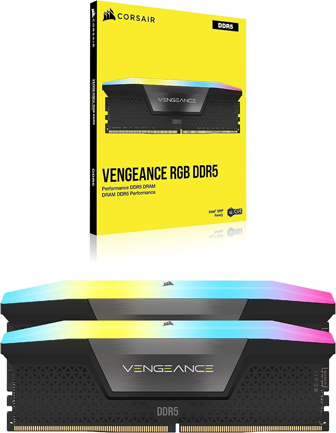 Corsair Vengeance RGB 32Go (2x16Go) DDR5 6400MHz - Mémoire PC Corsair sur grosbill-pro.com - 1