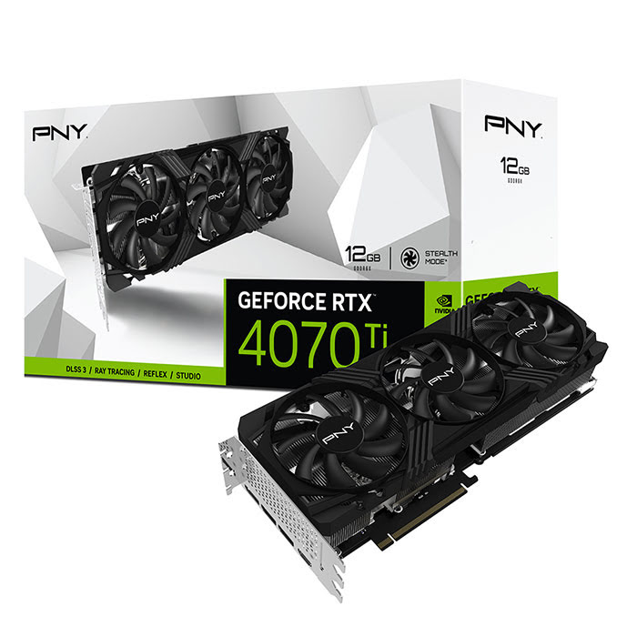 PNY GeForce RTX 4070 Ti 12GB VERTO Triple Fan Edition - Carte graphique - 0