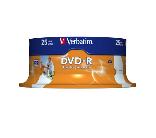 DVD-R/4.7GB 16x AdvAZO Spdl 25pk WidePrt - Achat / Vente sur grosbill-pro.com - 1