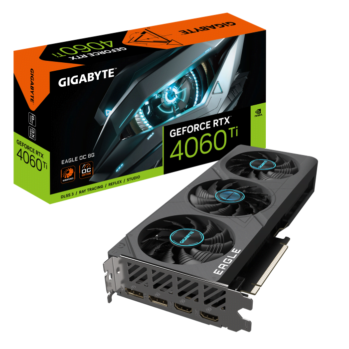 Gigabyte GeForce RTX 4060 Ti EAGLE OC 8G - Carte graphique - 0