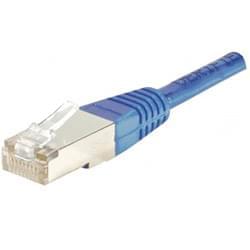 Cordon Cat 6, 5.00 m FTP Bleu - Connectique réseau - grosbill-pro.com - 0