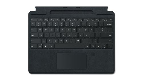 Grosbill Accessoire tablette Microsoft Surface Pro 8/9 Type Cover Noir/Azerty/FingerPrint