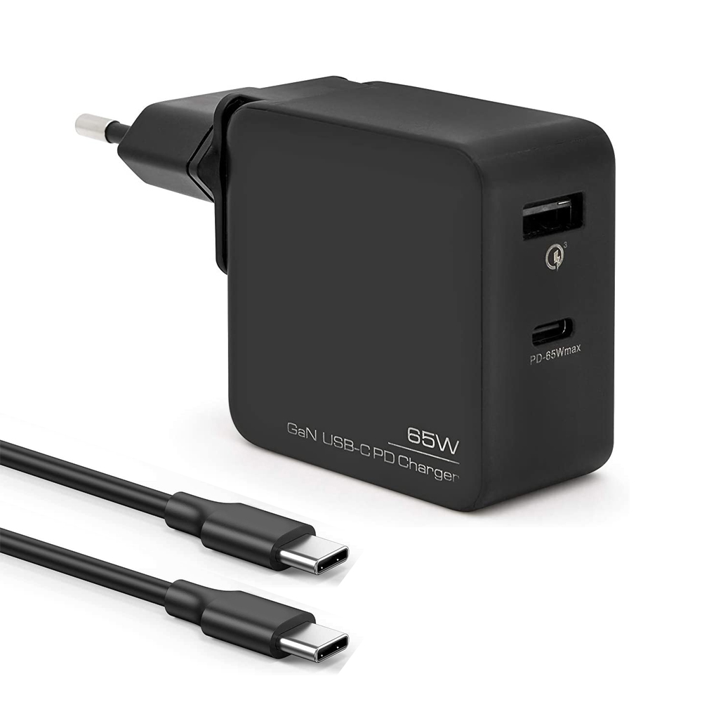 Bluestork Alimentation universelle - Noir/USB/USB-C/65W (PW-NB-65-C-GAN) - Achat / Vente Accessoire alimentation sur grosbill-pro.com - 1