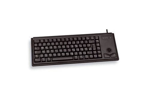 G84-4400 TRACKBALL KEYBOARD Clavier filaire miniature, trackball, PS2, noir, AZERTY - FR - Achat / Vente sur grosbill-pro.com - 2