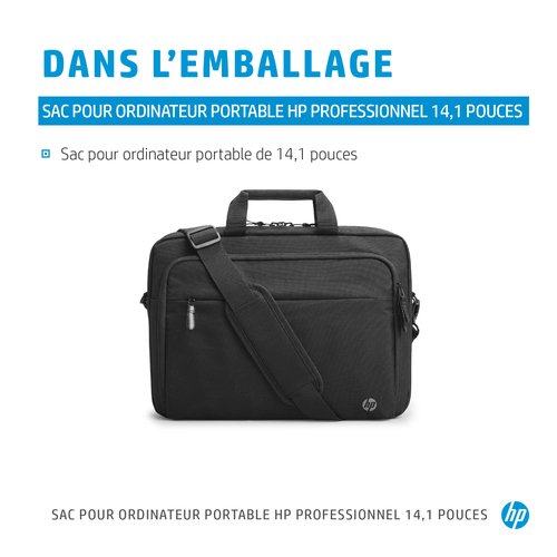 Prof 14.1 Laptop Bag (500S8AA) - Achat / Vente sur grosbill-pro.com - 4