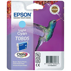 Grosbill Consommable imprimante Epson Cartouche Claria T0805 Cyan clair