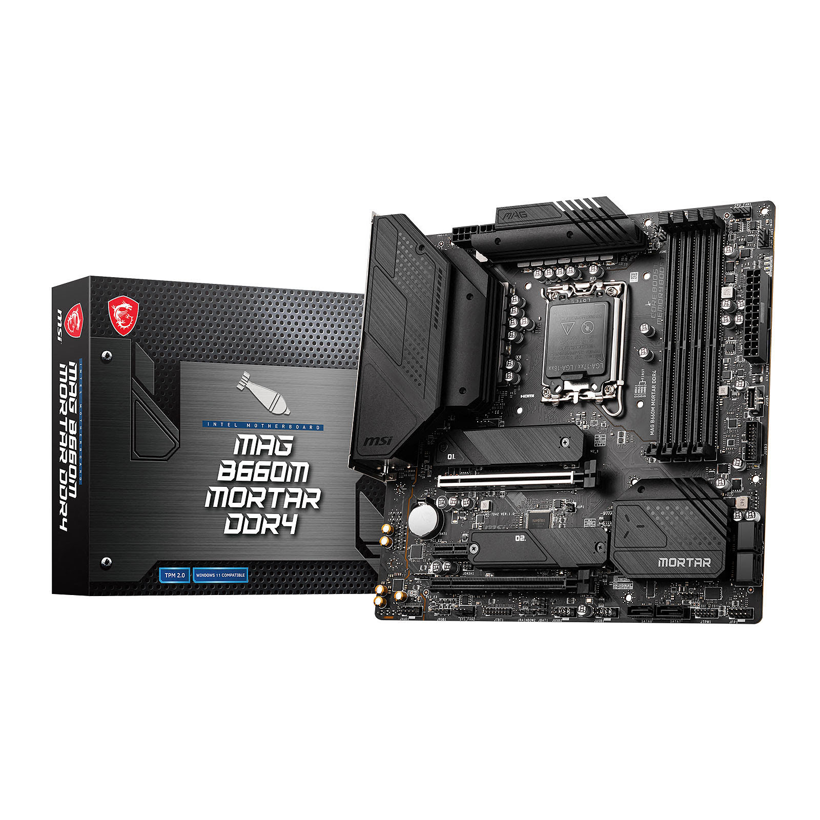 MSI MAG B660M MORTAR DDR4 Micro-ATX  - Carte mère MSI - 0