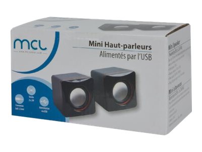 Mini Ht-parleurs 2x2WRMS120W PMPOUSBNoir - Achat / Vente sur grosbill-pro.com - 1