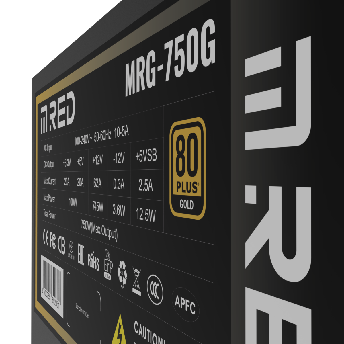 M.RED 80 + GOLD (750W) - Alimentation M.RED - grosbill-pro.com - 9