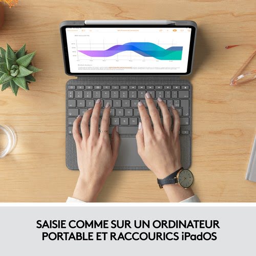 Combo Touch for iPad Pro 11-inch (1st, 2nd, and 3rd generation) Gris - Achat / Vente sur grosbill-pro.com - 8