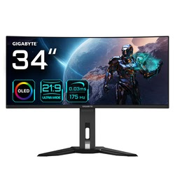 MO34WQC 34" OLED UWQHD 175Hz 0.03ms USB-C HP FreeSync Premium Pro