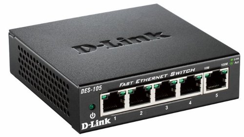 D-LINK 5-port 10/100Mbps Fast Ethernet Unmanaged Switch - Metal Housing - Achat / Vente sur grosbill-pro.com - 0