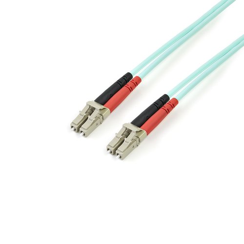 2m 10 Gb Aqua Fiber Patch Cable LC/LC - Achat / Vente sur grosbill-pro.com - 0