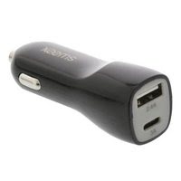 Chargeur allume-cigare USB / USB-C - 3,4 A - Noir - Accessoire téléphonie Grosbill Pro - 3