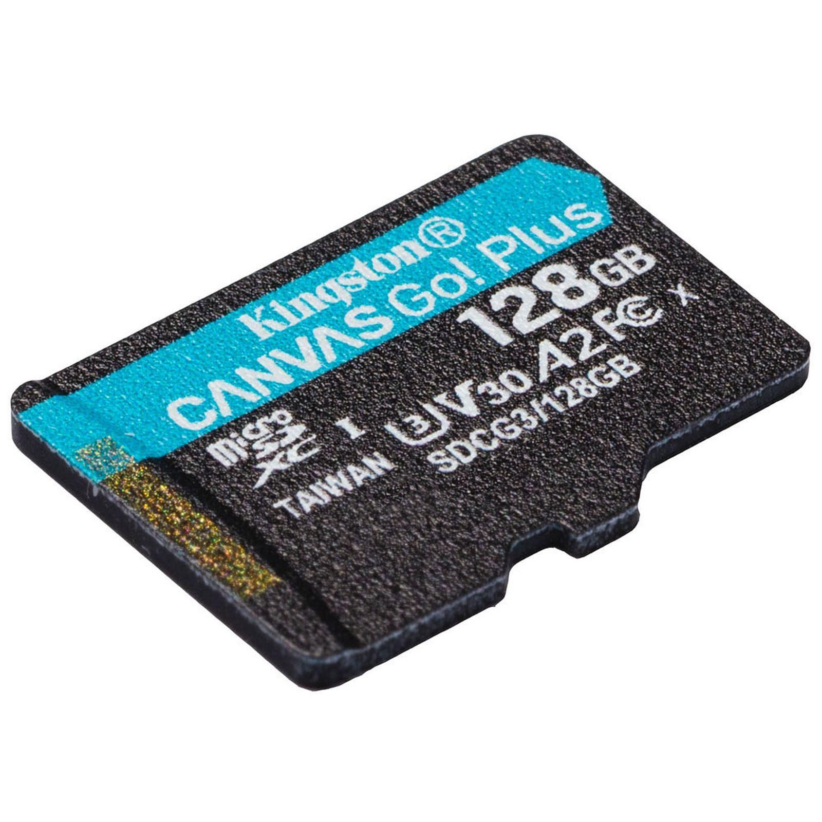 Kingston Micro SDHC 128Go C10 A2 V30 + Adapt - Carte mémoire - 2