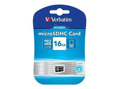 Verbatim Carte mémoire flash - 16Go - Class 10 - Micro SDHC - 0