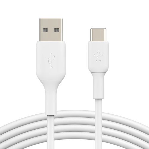 USB-A to USB-C Cable 2M White - Achat / Vente sur grosbill-pro.com - 4