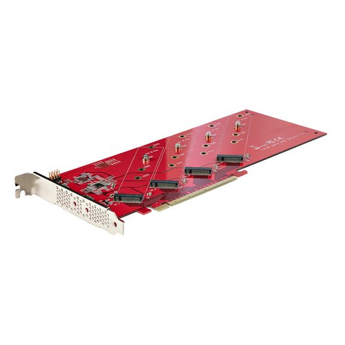 QUAD M.2 PCIE SSD ADAPTER CARD - Achat / Vente sur grosbill-pro.com - 0
