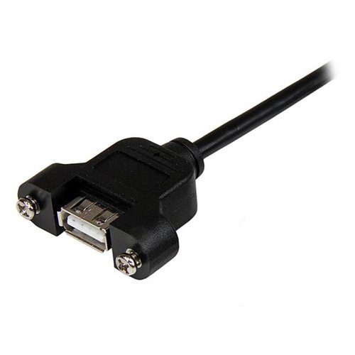 60 cm Panel Mount USB Cable A to A - F/M - Achat / Vente sur grosbill-pro.com - 1