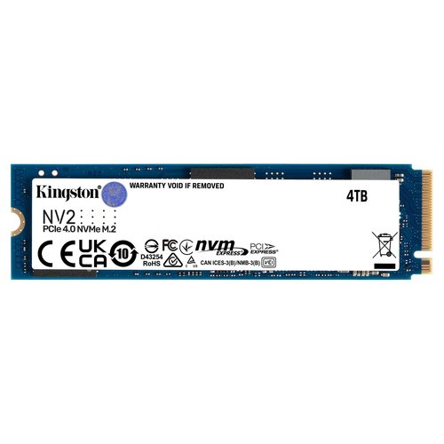 Grosbill Disque SSD Kingston 4To NV2 M.2 NVMe - SNV2S/4000G