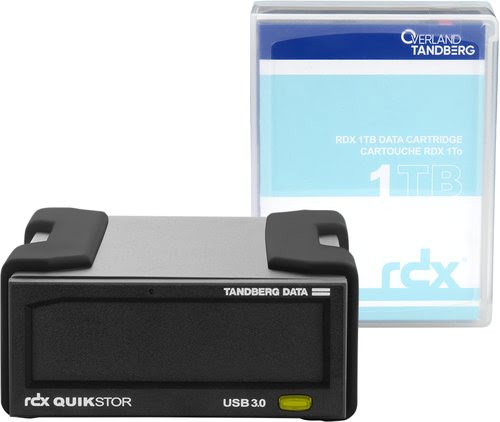 Grosbill Disque dur externe Tandberg RDX EXT DRIVE 1TB BLACK USB3+