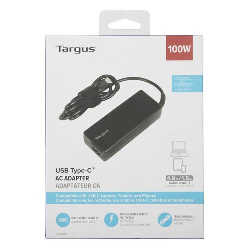 Targus USB-C 100W PD Charger Black - Achat / Vente sur grosbill-pro.com - 6