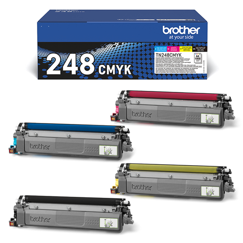 Grosbill Consommable imprimante Brother Pack 4x couleurs Toner 1000 Pages - TN248 CMYK