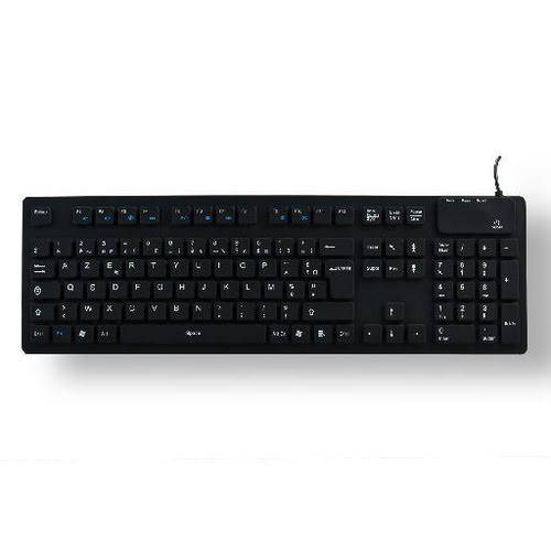 Wired waterproof silicone keyboard - Achat / Vente sur grosbill-pro.com - 1