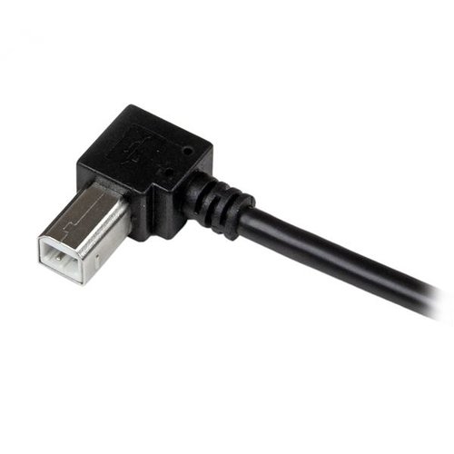 2m USB 2.0 A to Right Angle B Cable M/M - Achat / Vente sur grosbill-pro.com - 3