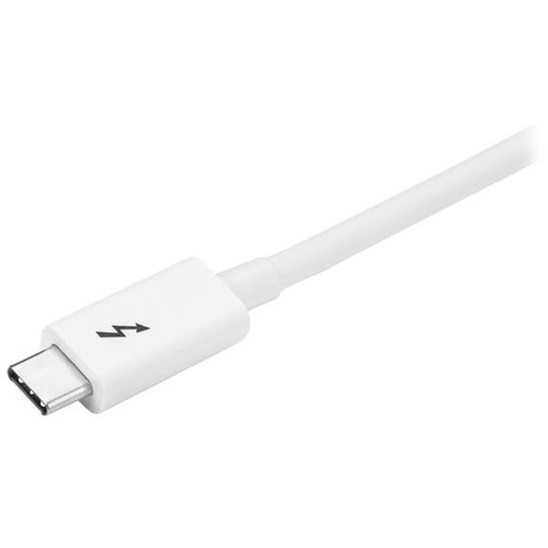 1m Thunderbolt 3 Cable 20Gbps - White - Achat / Vente sur grosbill-pro.com - 1