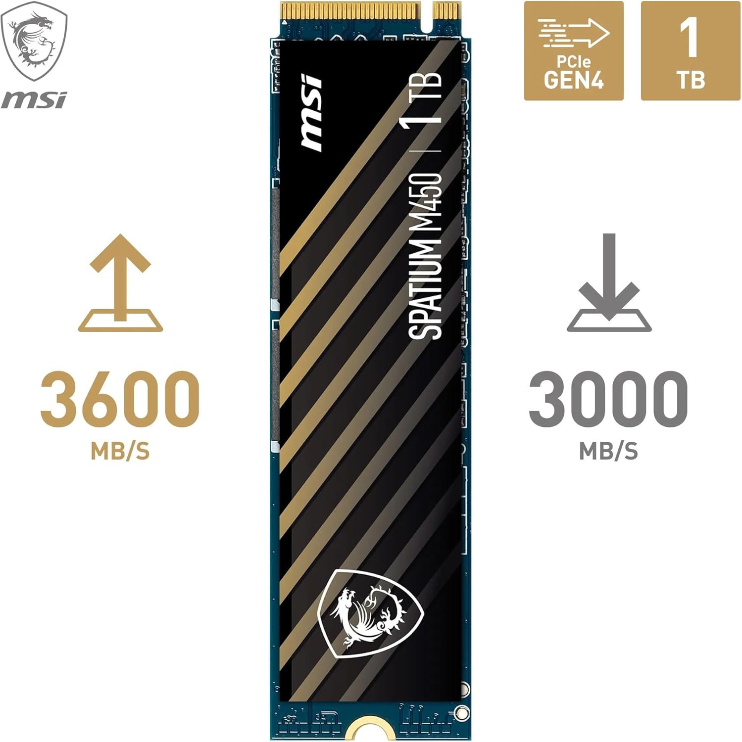 MSI SPATIUM M450 V1   - Disque SSD MSI - grosbill-pro.com - 2