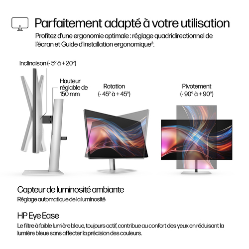 HP 27"  8J9E6AA#ABB - Ecran PC HP - grosbill-pro.com - 10