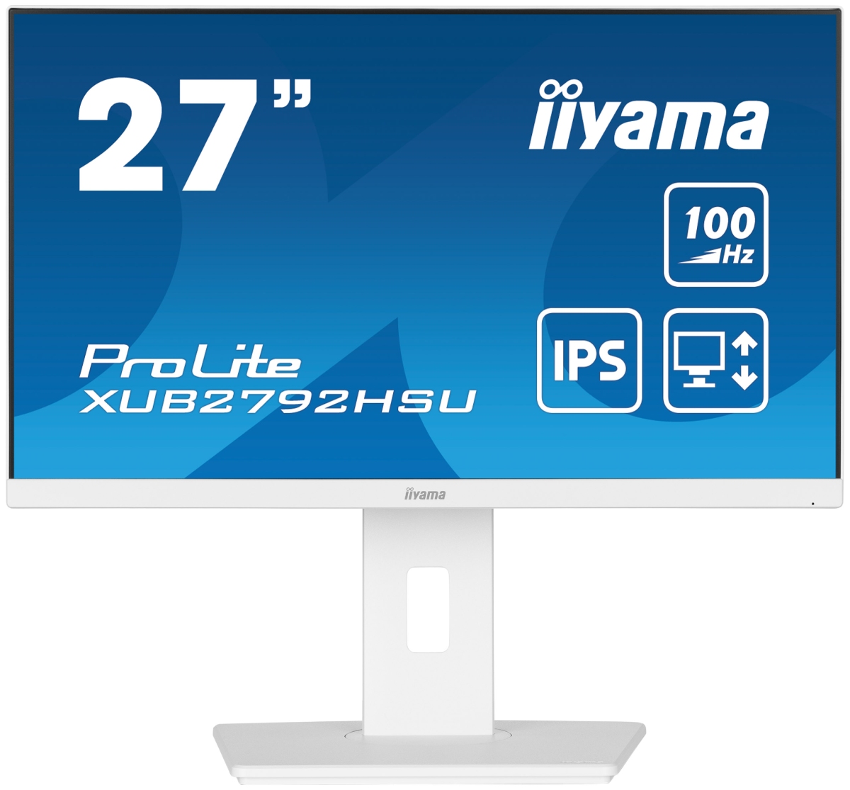 Grosbill Ecran PC Iiyama XUB2792HSU-W6 27"FHD/100Hz/IPS/0.4ms/Piv/FS Blanc