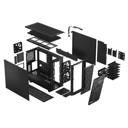 Fractal Design Meshify 2 Black Solid Midi-Tower, schwarz - Achat / Vente sur grosbill-pro.com - 22