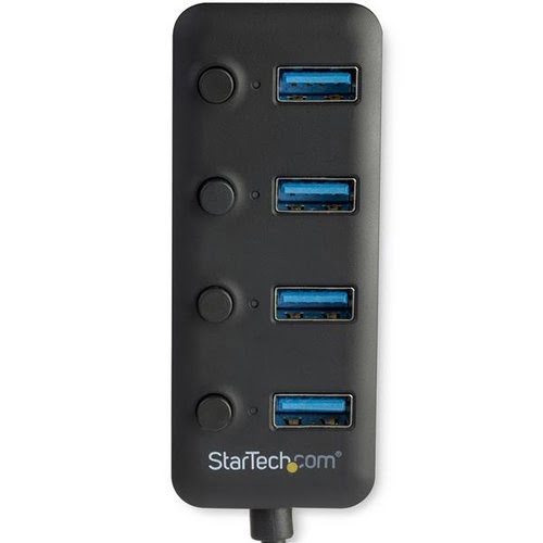 Hub - USB 3 4-Port with On/Off Switches - Achat / Vente sur grosbill-pro.com - 2