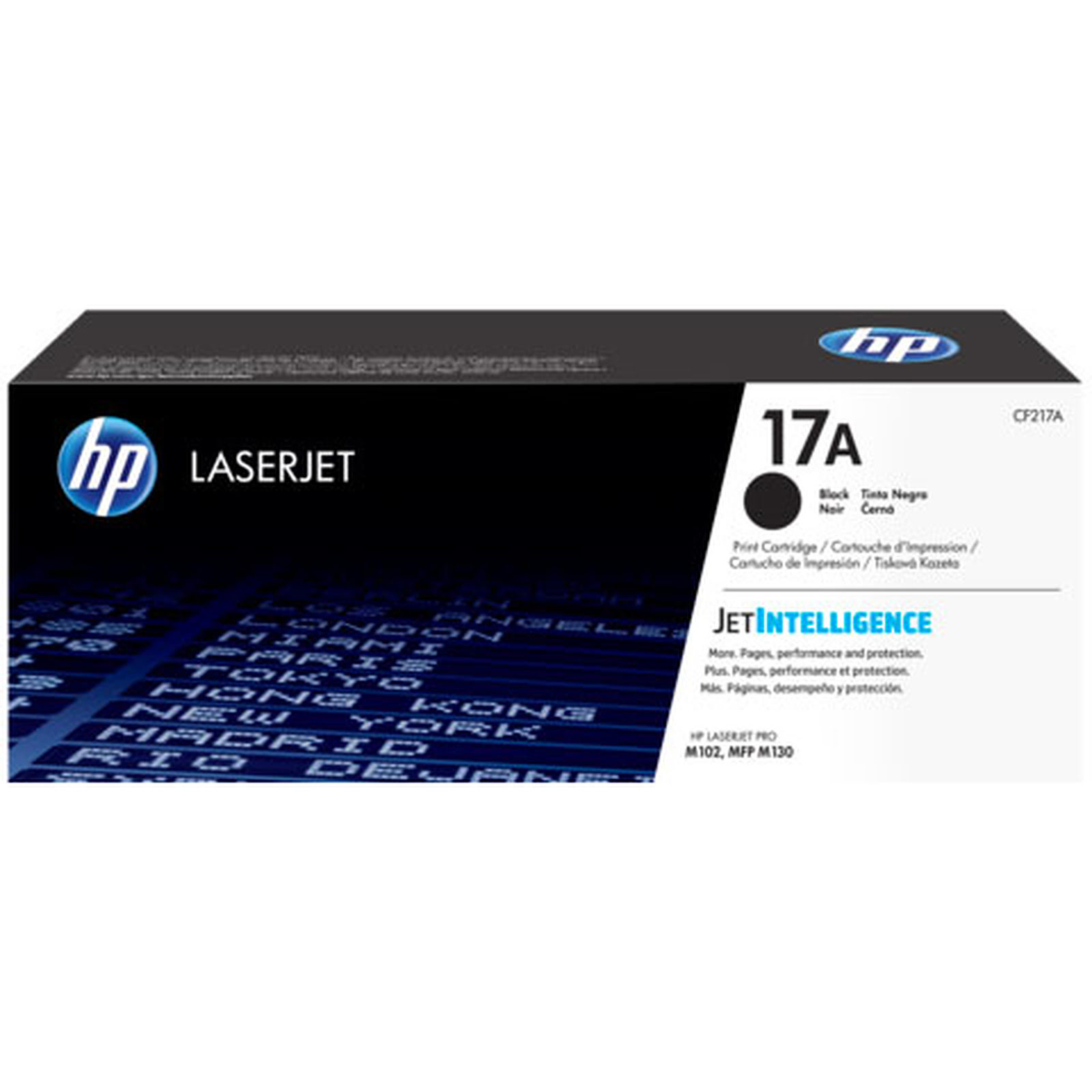 Toner Noir 17A 1600 pages - CF217A pour imprimante Laser HP - 0