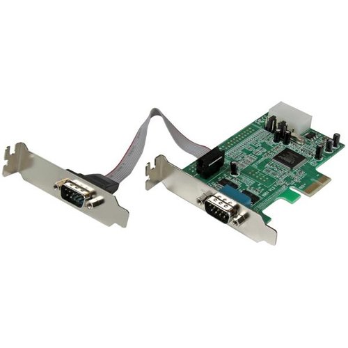 Grosbill Carte réseau StarTech 2 Port LP PCI Express Serial Card