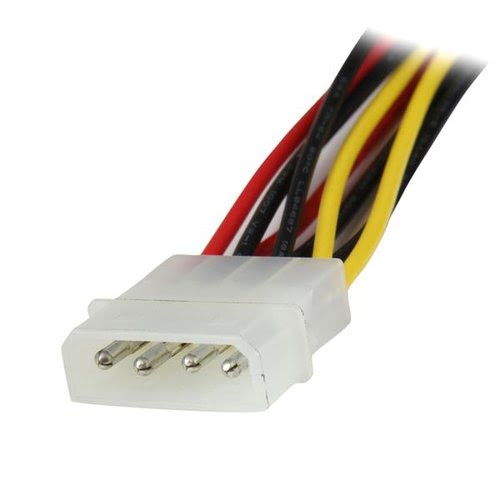12" LP4 to 2x latching SATA Y Cable - Achat / Vente sur grosbill-pro.com - 1