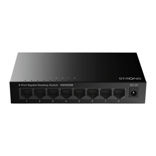 Switch Strong 8 ports 10/100/1000 Metal - SW8000M - grosbill-pro.com - 2