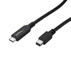 Câble adaptateur USB-C vers Mini DisplayPort 4K 60 Hz de 1,8 m  noir