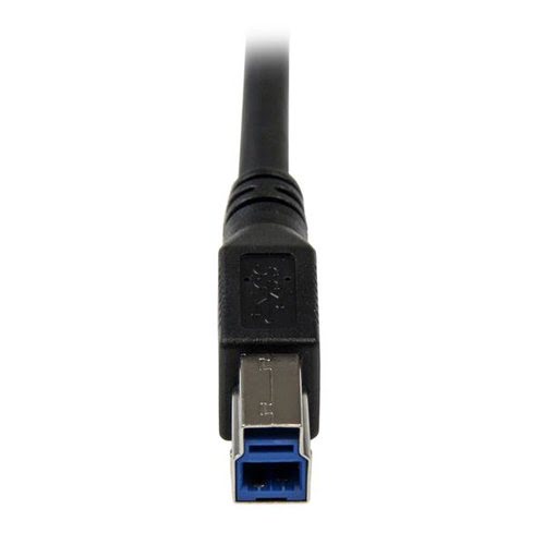 1m Black USB 3 Cable Right Angle A to B - Achat / Vente sur grosbill-pro.com - 4