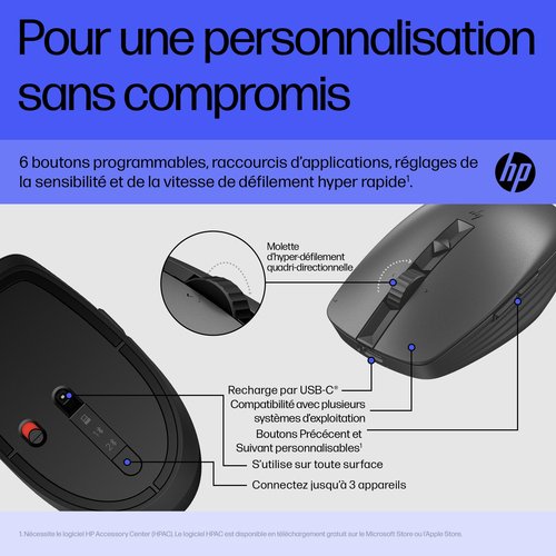 HP 715 RECHARGEABLE SILENT - Achat / Vente sur grosbill-pro.com - 15