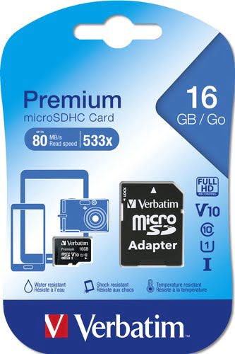 MICRO SDHC 16GB - CLASS 10 Adapt - Achat / Vente sur grosbill-pro.com - 2