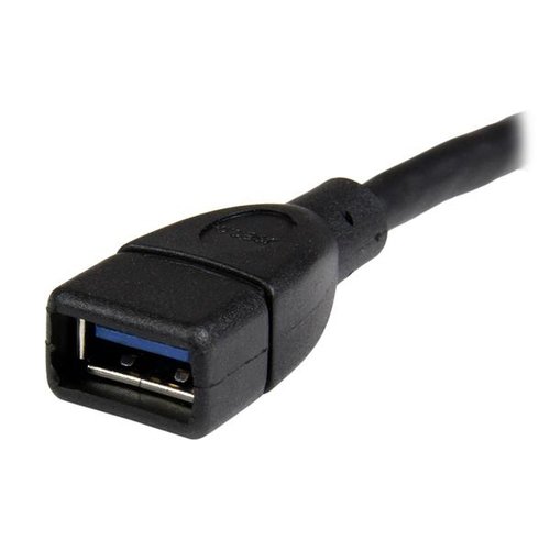 6in Black USB 3.0 Extension Cable A to A - Achat / Vente sur grosbill-pro.com - 2