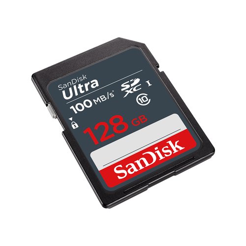 SanDisk Ultra 128GB SDXC Mem Card 100MB - Achat / Vente sur grosbill-pro.com - 1