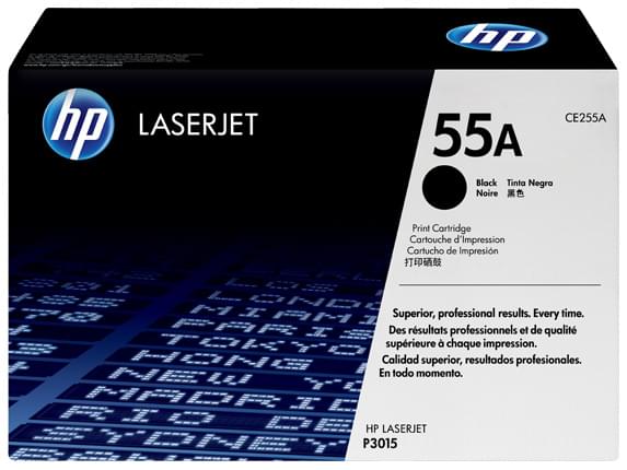 Toner Noir HP 55A 6000p - CE255A pour imprimante Laser HP - 0