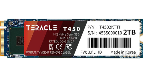Grosbill Disque SSD Teracle 2To Gen4 M.2 NVMe - T4502KTTI - T450