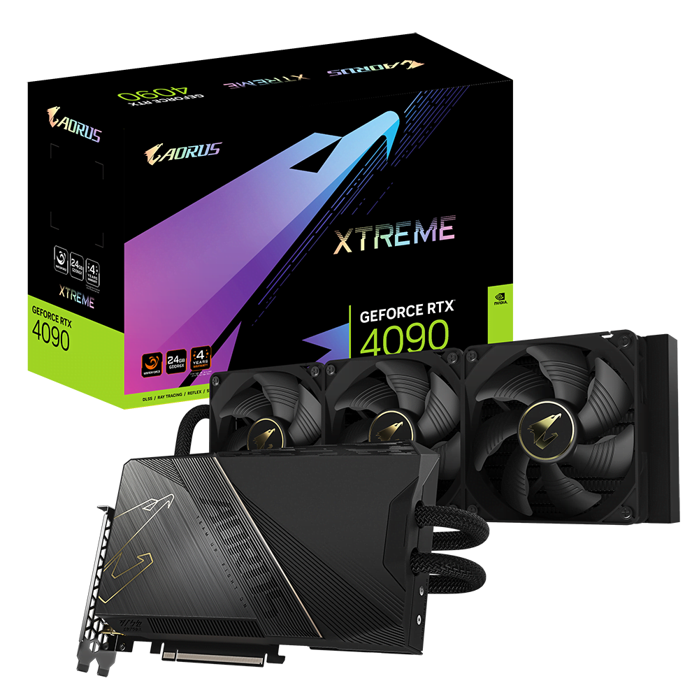 Gigabyte AORUS GeForce RTX 4090 XTREME WATERFORCE 24G - Carte graphique - 0