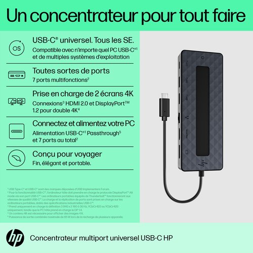 UNIV USB-C MULTIPORT HUB - Achat / Vente sur grosbill-pro.com - 9